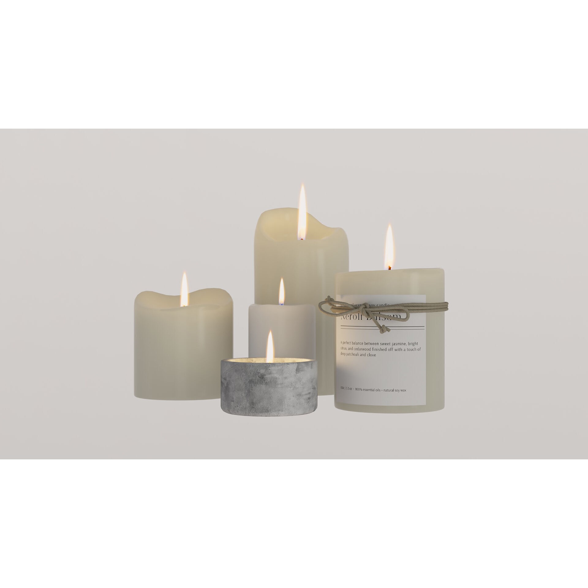 Candles - Game-Ready 3D Model - View 9