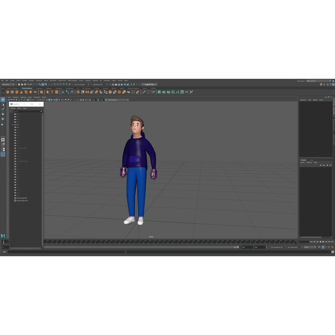 Casual Characters 3D Model – Low Poly Stylized Characters, FBX, Game Ready - View 23