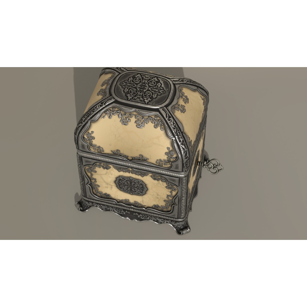 Rotating Ballerina Music Box 3D Model – Low Poly Animated Toy, FBX - View 31