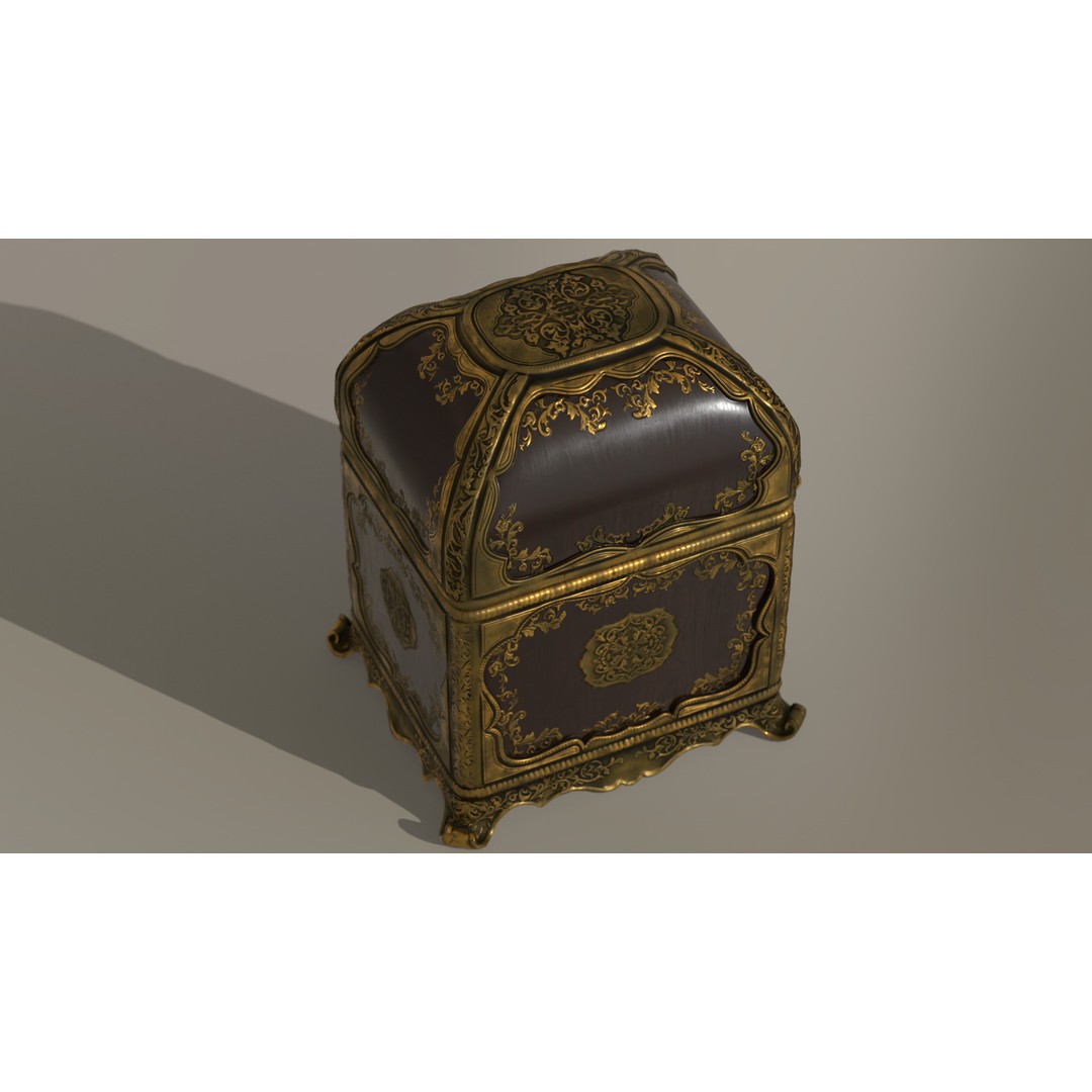 Rotating Ballerina Music Box 3D Model – Low Poly Animated Toy, FBX - View 33