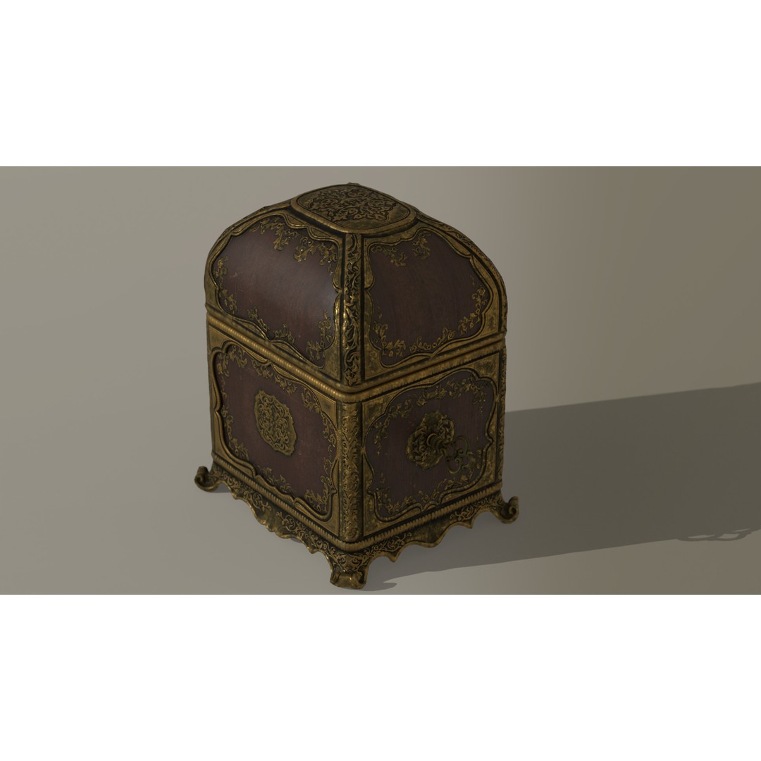 Rotating Ballerina Music Box 3D Model – Low Poly Animated Toy, FBX - View 34