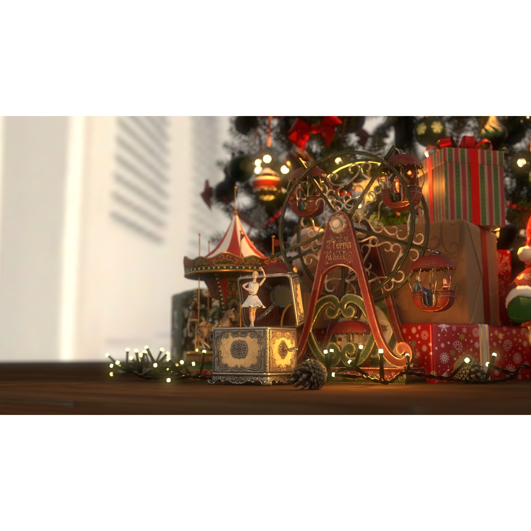 Rotating Ballerina Music Box 3D Model – Low Poly Animated Toy, FBX - View 54