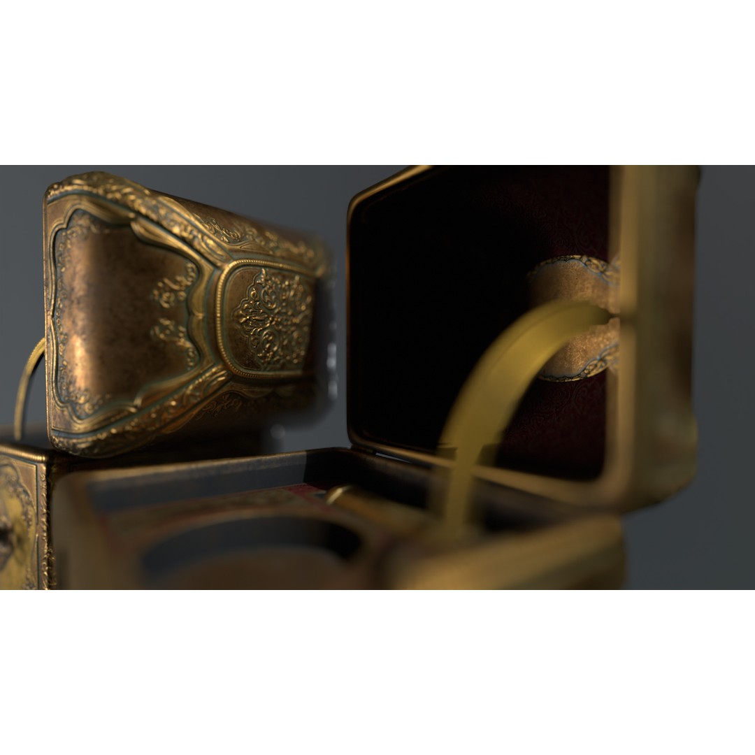 Rotating Ballerina Music Box 3D Model – Low Poly Animated Toy, FBX - View 57