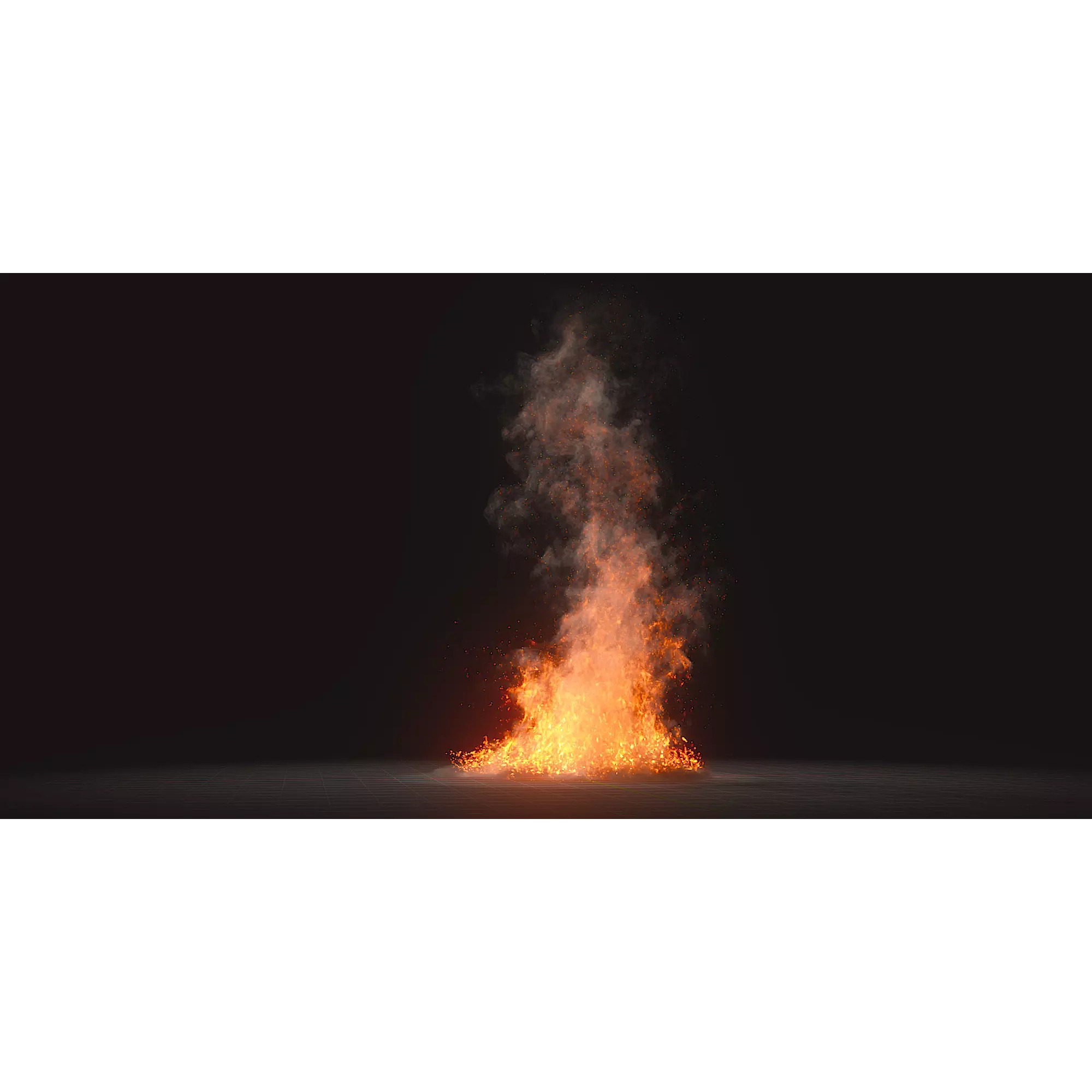Animated Fire VDB Models - Game-Ready 3D Model - View 2