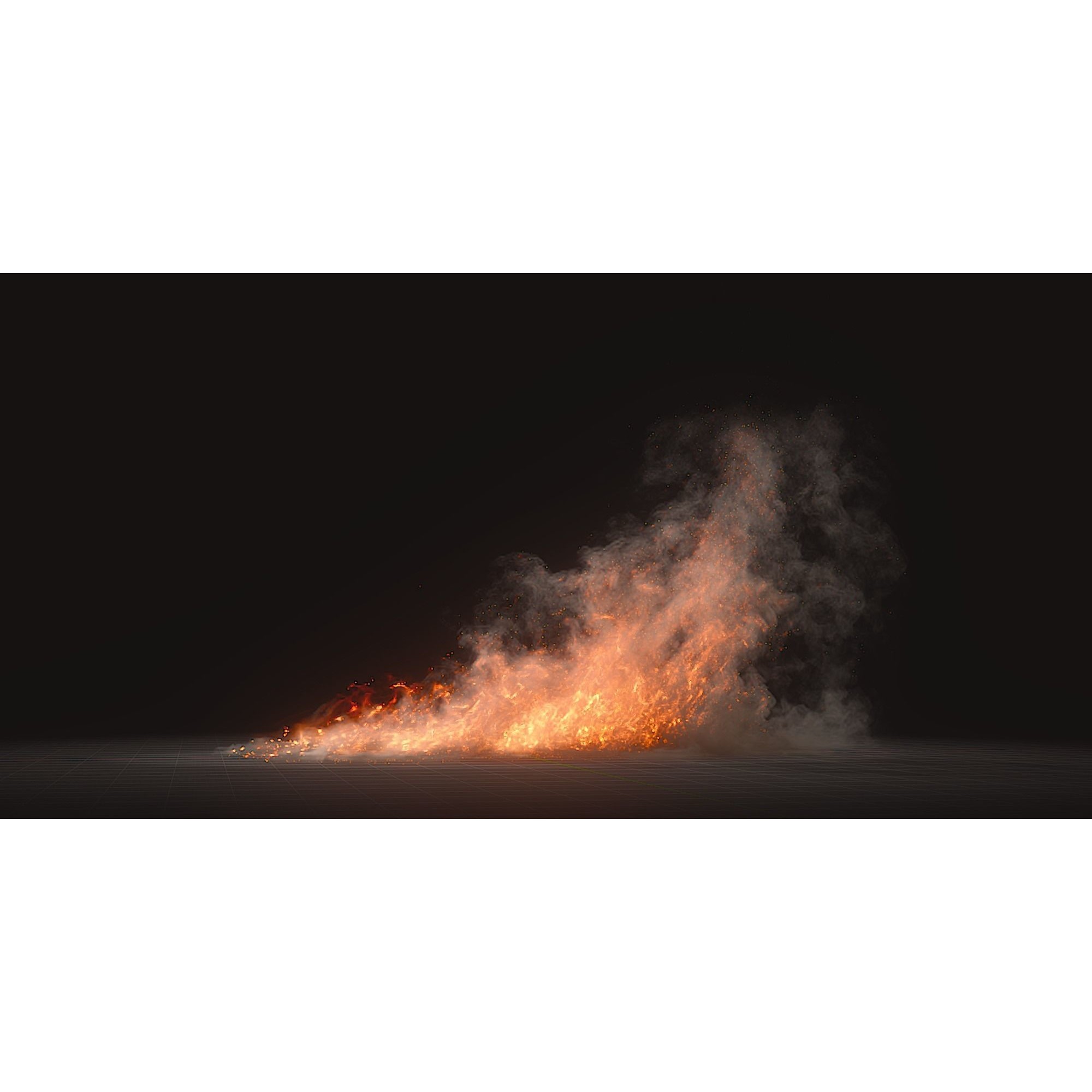 Animated Fire VDB Models - Game-Ready 3D Model - View 5