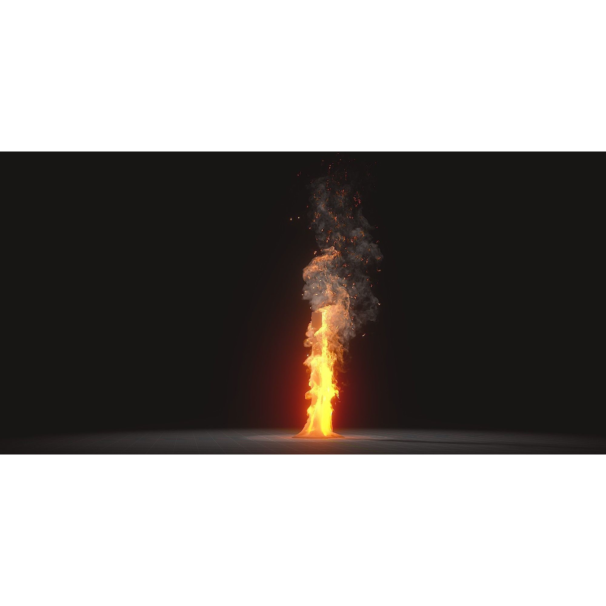 Animated Fire VDB Models - Game-Ready 3D Model - View 6