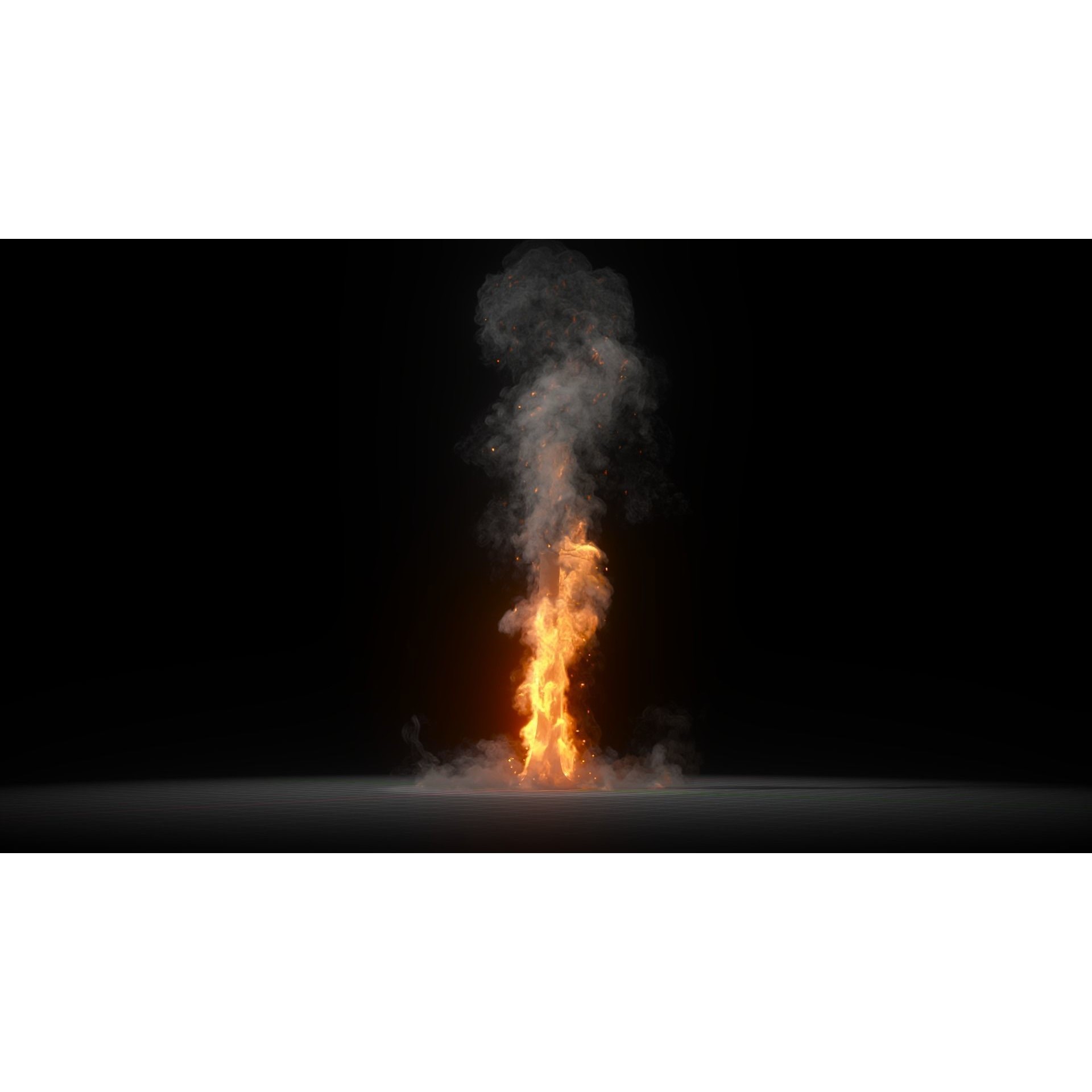 Animated Fire VDB Models - Game-Ready 3D Model - View 8