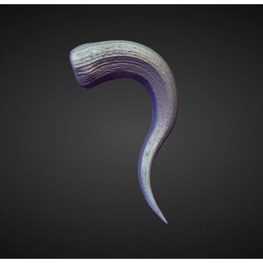 Horns 3D Model – High Poly Sculpt Collection for Blender - View 14