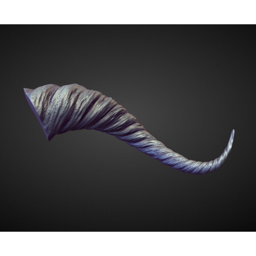 Horns 3D Model – High Poly Sculpt Collection for Blender - View 30