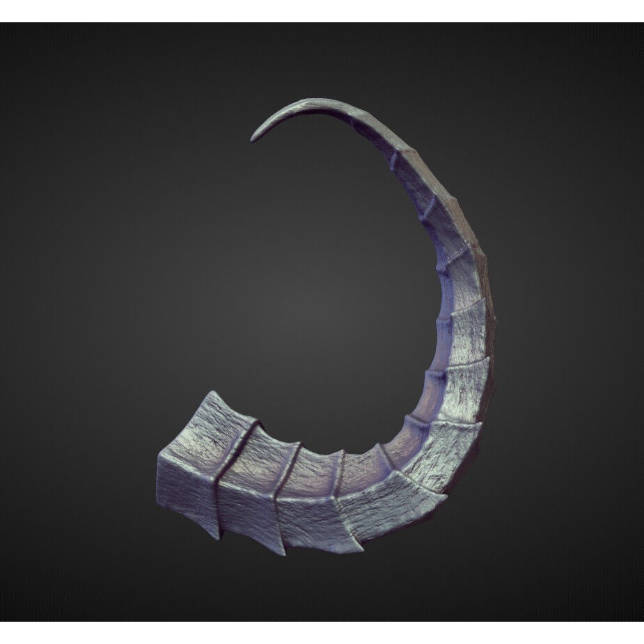 Horns 3D Model – High Poly Sculpt Collection for Blender - View 37