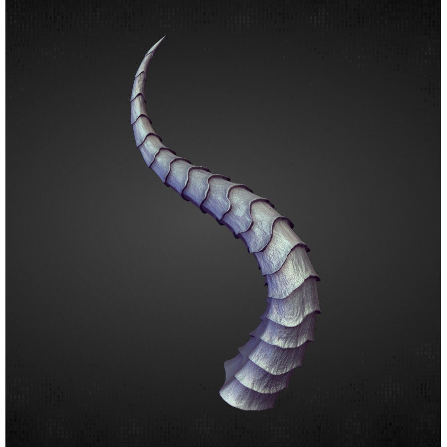 Horns 3D Model – High Poly Sculpt Collection for Blender - View 6