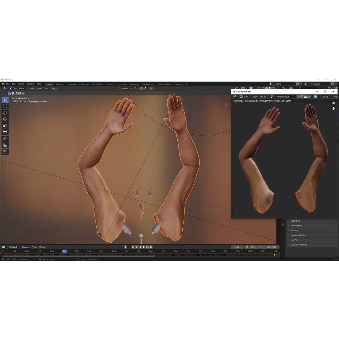 Realistic Hand 3D Model – Low Poly Rigged Character for Games, FBX - View 18