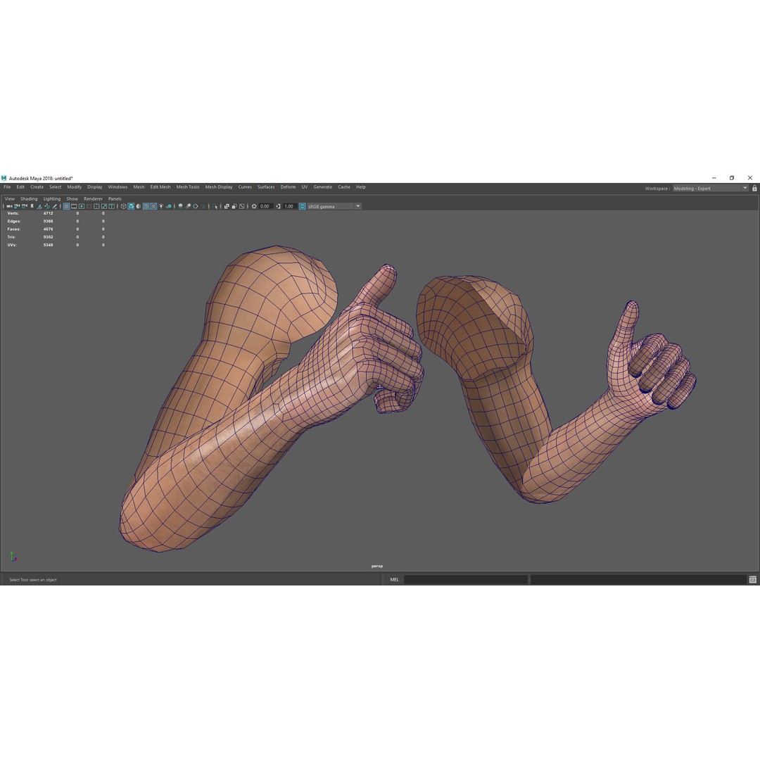Realistic Hand 3D Model – Low Poly Rigged Character for Games, FBX - View 20