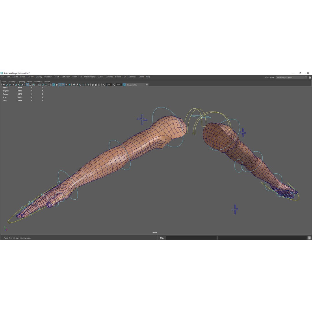 Realistic Hand 3D Model – Low Poly Rigged Character for Games, FBX - View 24