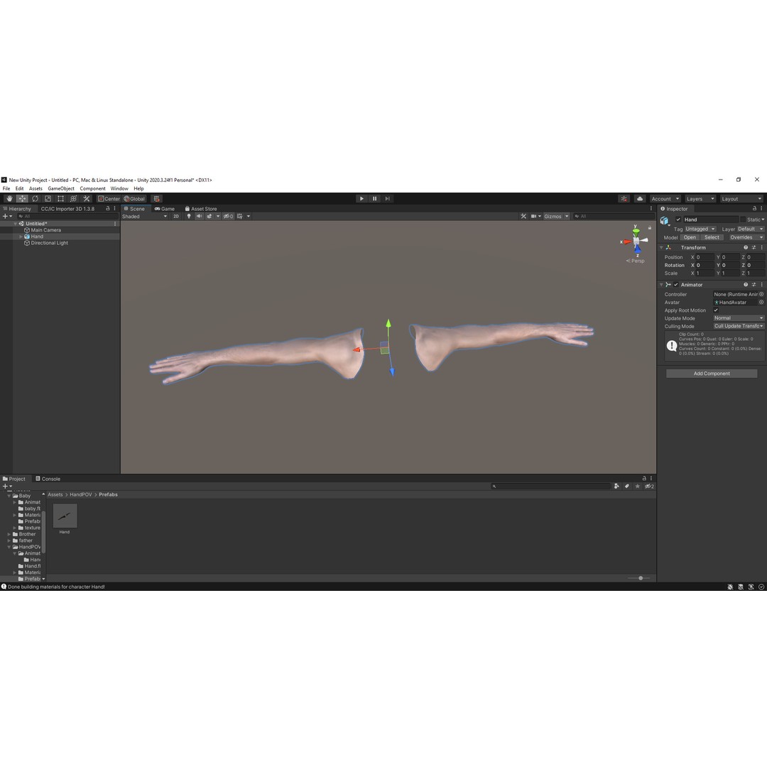 Realistic Hand 3D Model – Low Poly Rigged Character for Games, FBX - View 27