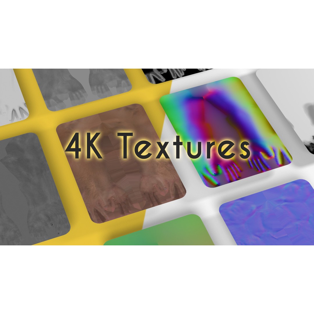 Realistic Hand 3D Model – Low Poly Rigged Character for Games, FBX - View 7