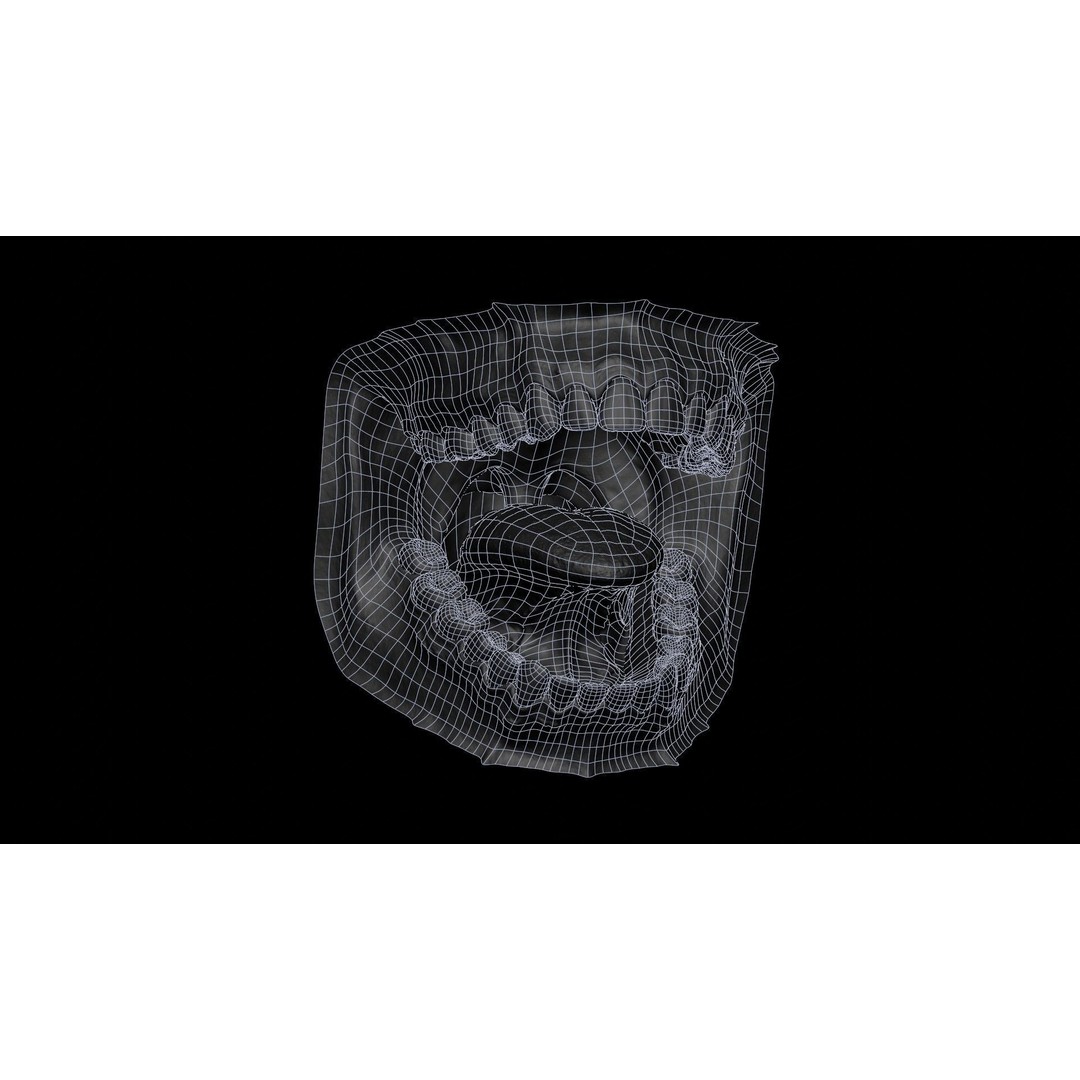 Human Mouth 3D Model – Photorealistic Low Poly Rigged Asset for Blender and 3ds Max - View 40