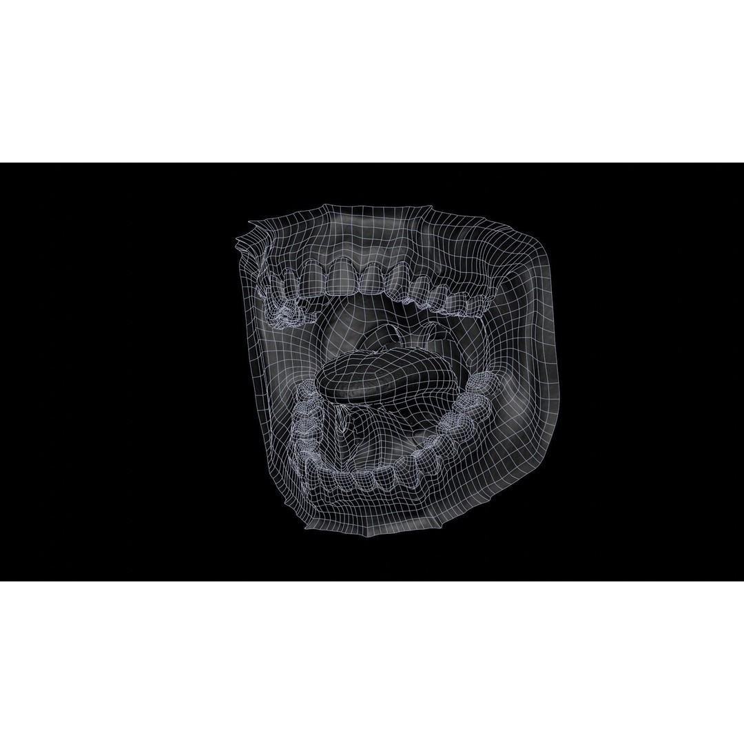 Human Mouth 3D Model – Photorealistic Low Poly Rigged Asset for Blender and 3ds Max - View 41
