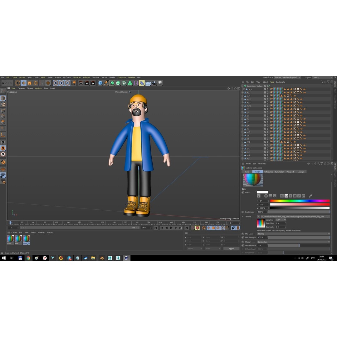 Cartoon Characters 3D Model – Low Poly Stylized Rigged Collection, FBX, OBJ - View 25