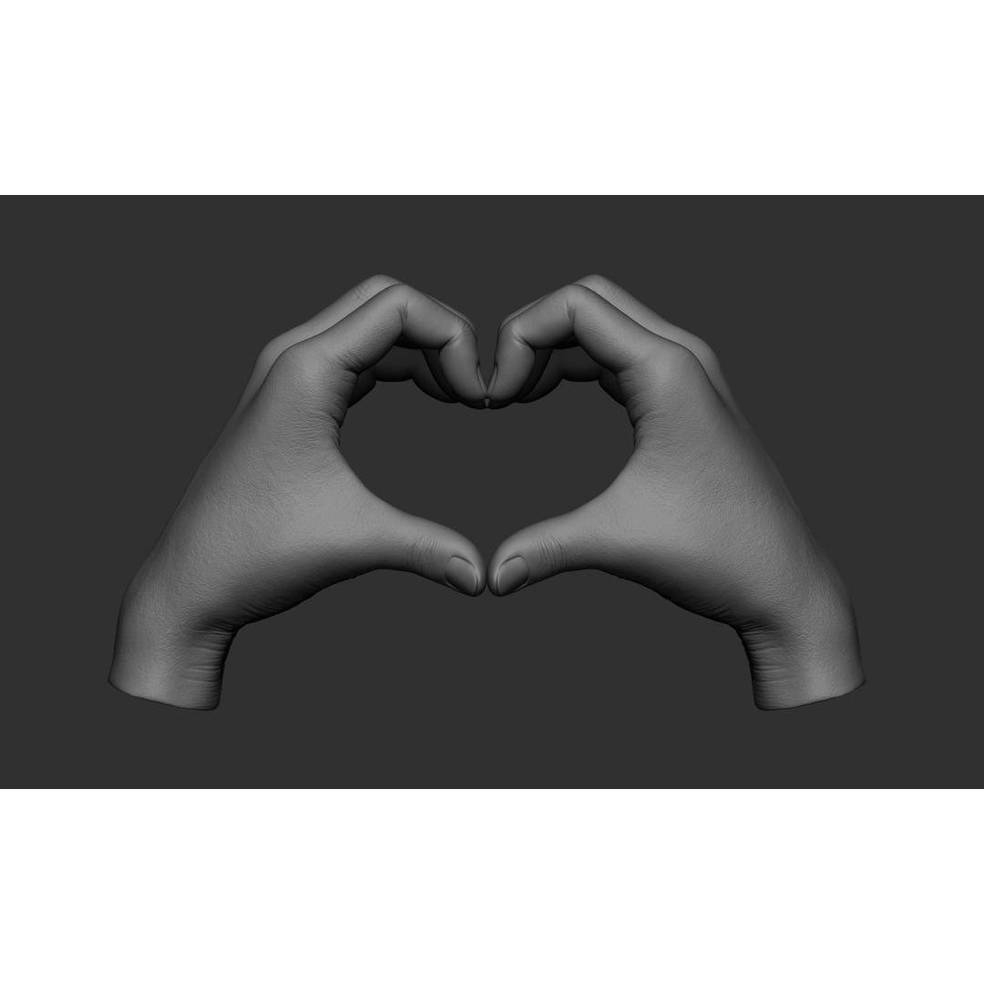 Female Hand Poses 3D Model – Realistic ZBrush Sculptures, OBJ, FBX - View 38