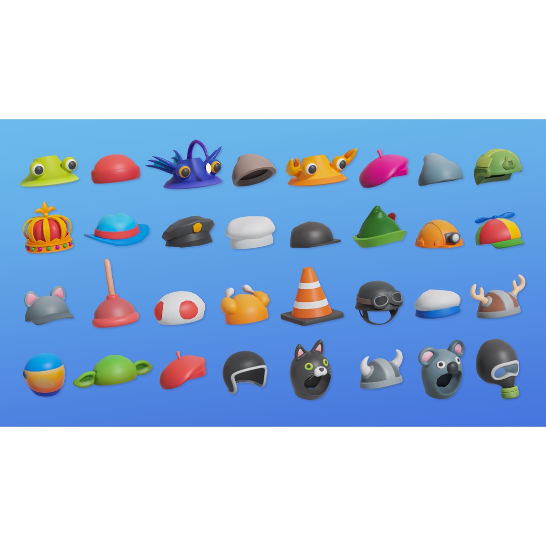 Cute Characters 3D Model – Low Poly Customizable Game Asset, FBX, PBR - View 18