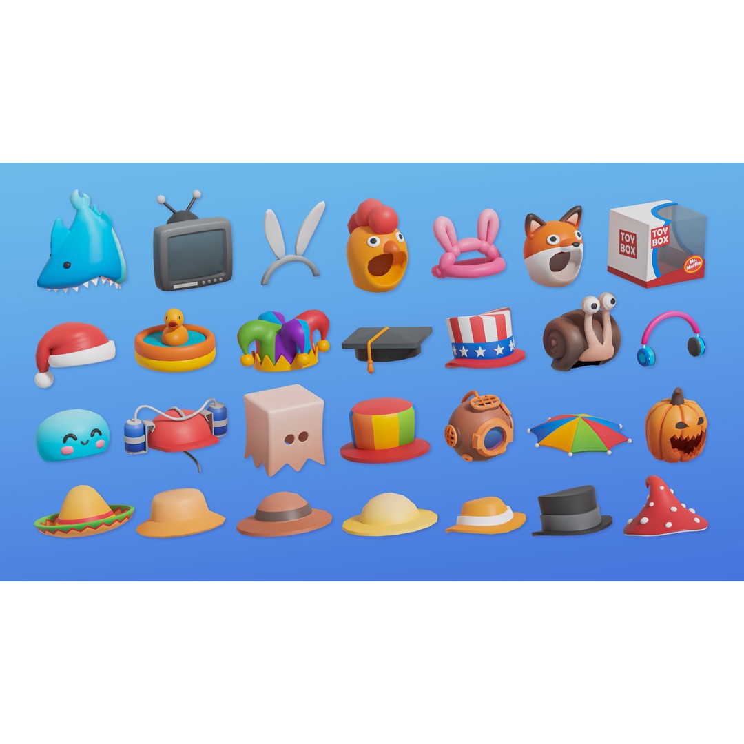 Cute Characters 3D Model – Low Poly Customizable Game Asset, FBX, PBR - View 19