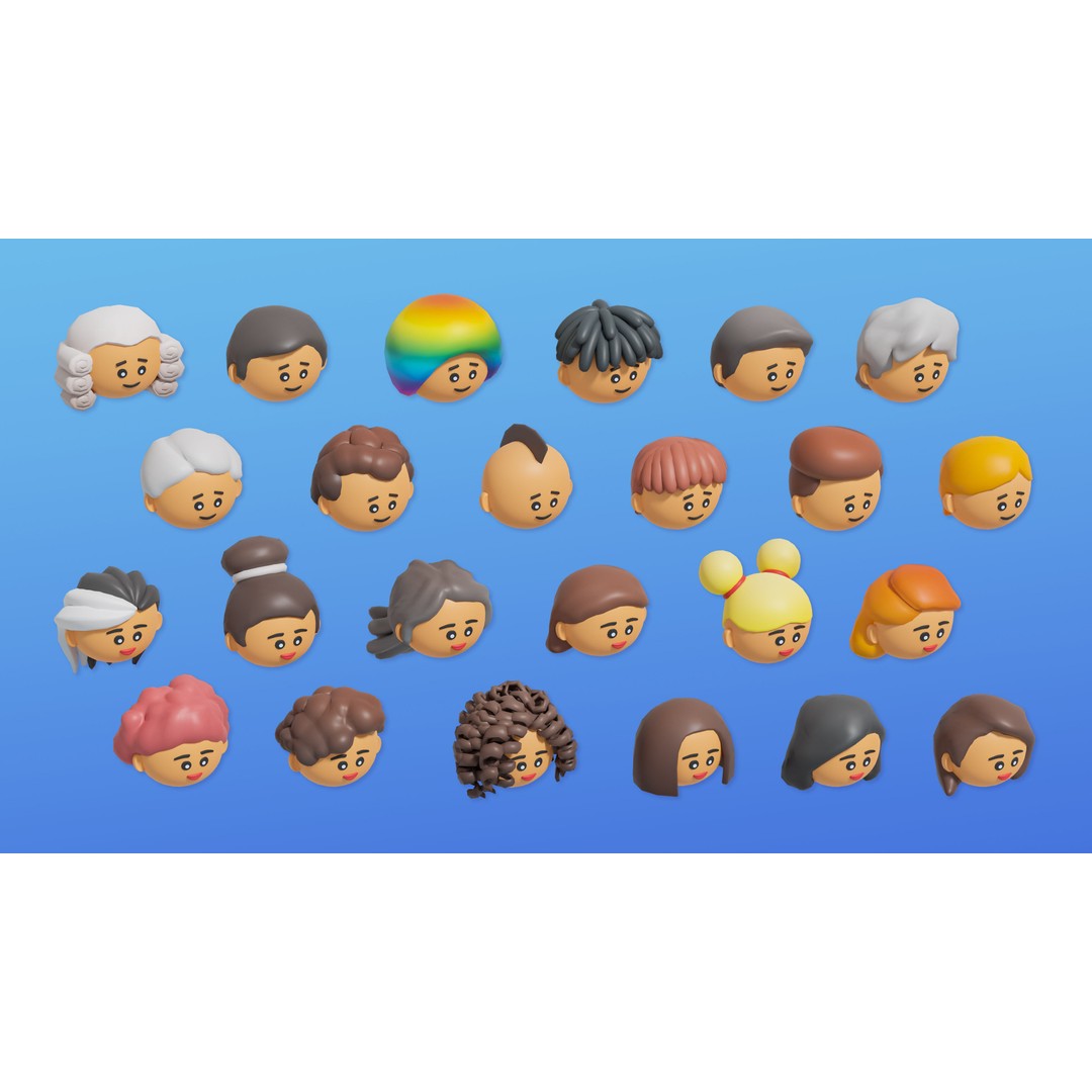 Cute Characters 3D Model – Low Poly Customizable Game Asset, FBX, PBR - View 23