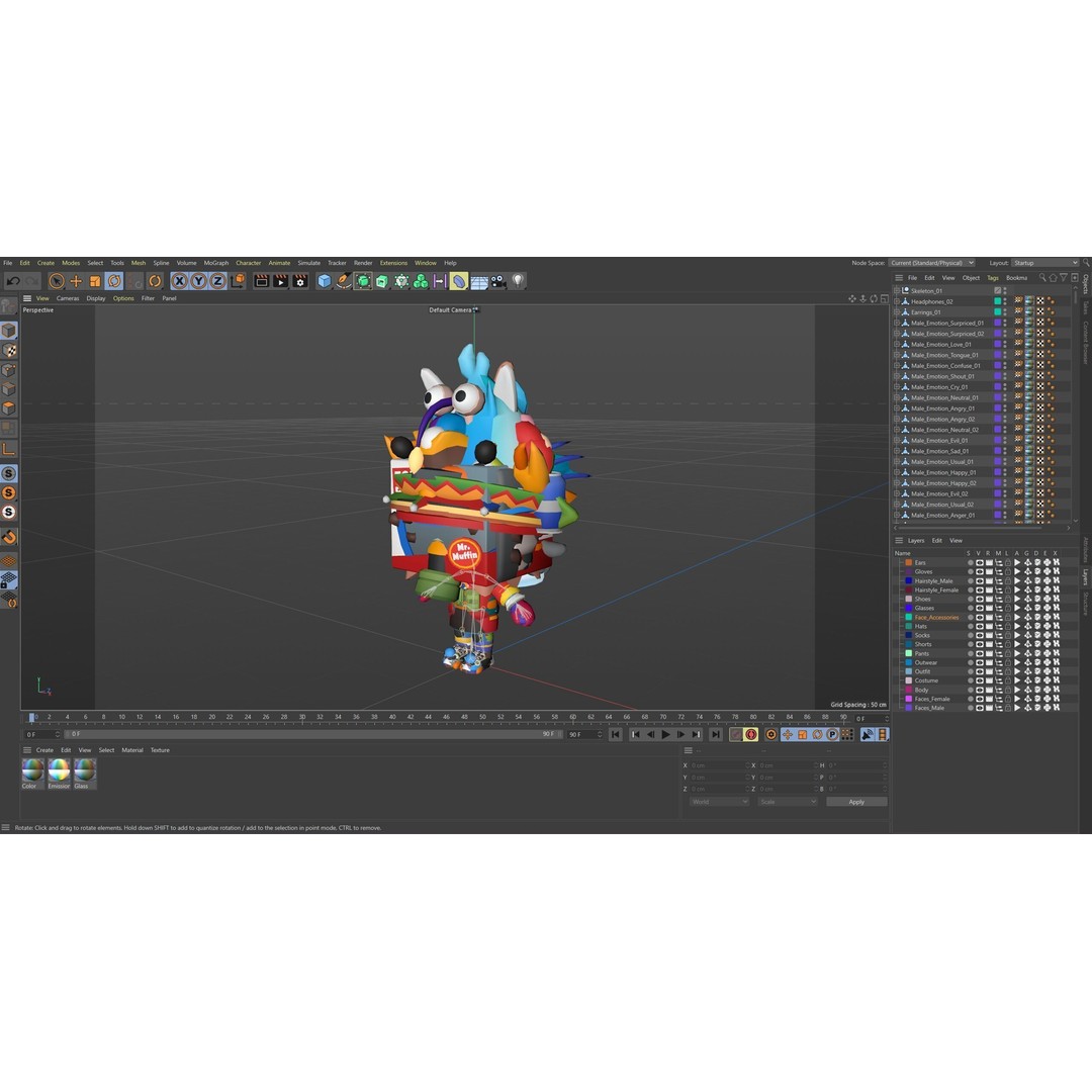 Cute Characters 3D Model – Low Poly Customizable Game Asset, FBX, PBR - View 32