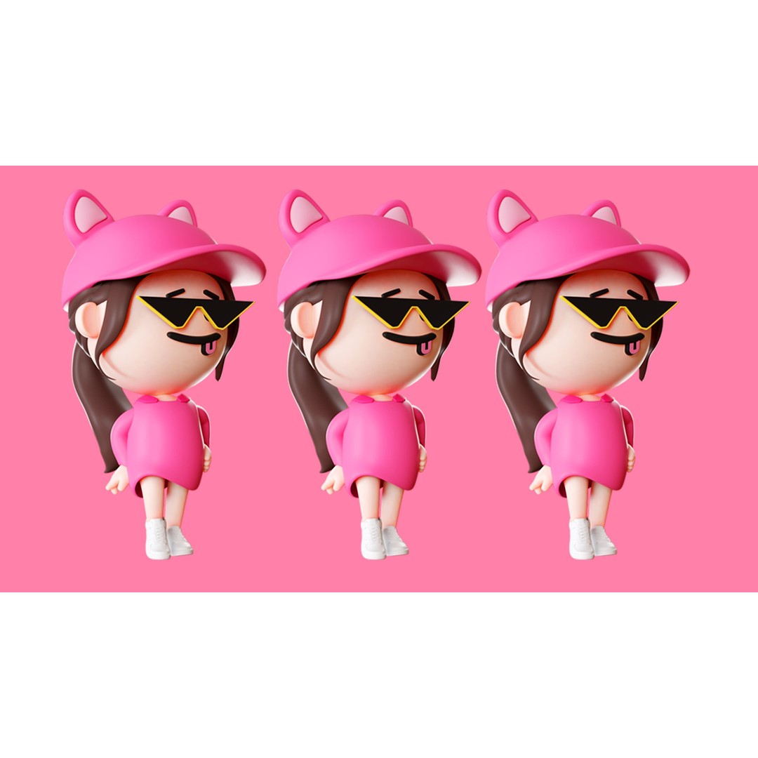 Cute Characters 3D Model – Low Poly Rigged Pack with Animations, FBX - View 19