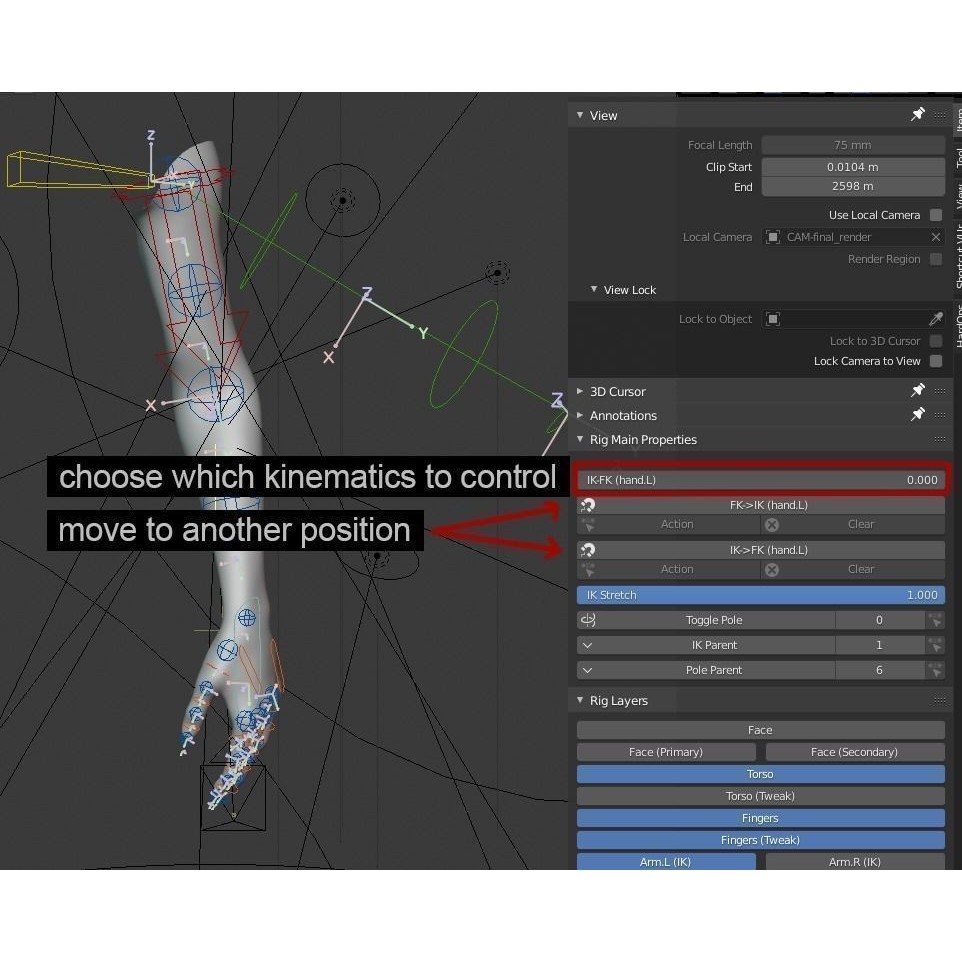 Gloved Medical Hand 3D Model – Low Poly Rigged Character, FBX - View 21