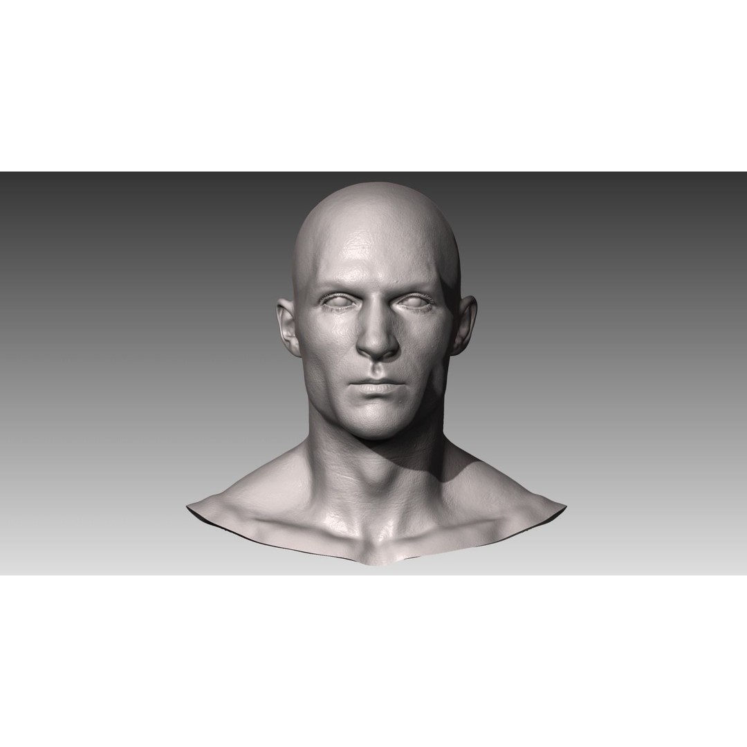 Realistic Male and Female Head 3D Model – High Poly ZBrush Anatomy - View 3