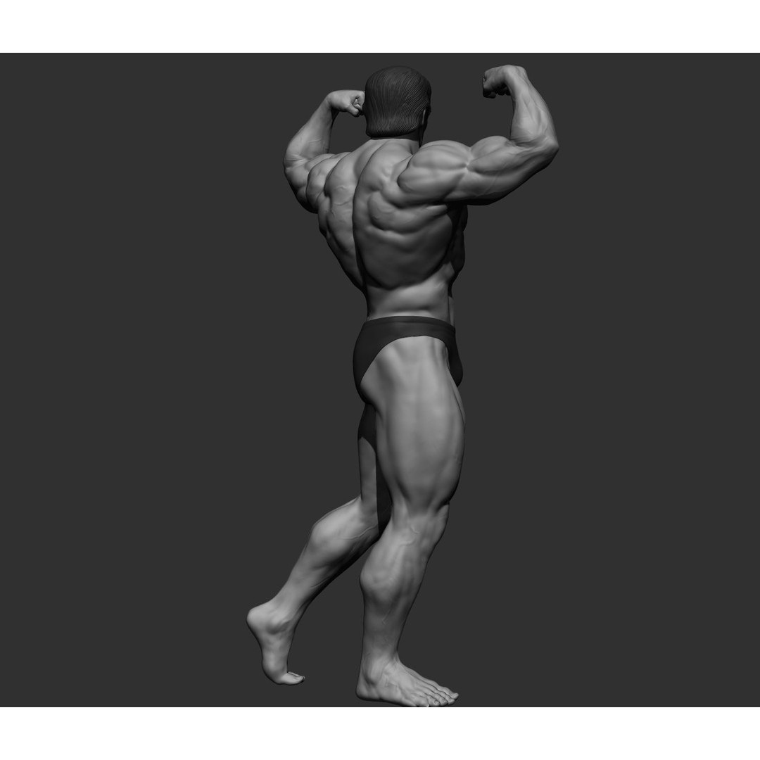 Arnold Schwarzenegger 3D Model – High Poly Character Asset, ZBrush, OBJ - View 15
