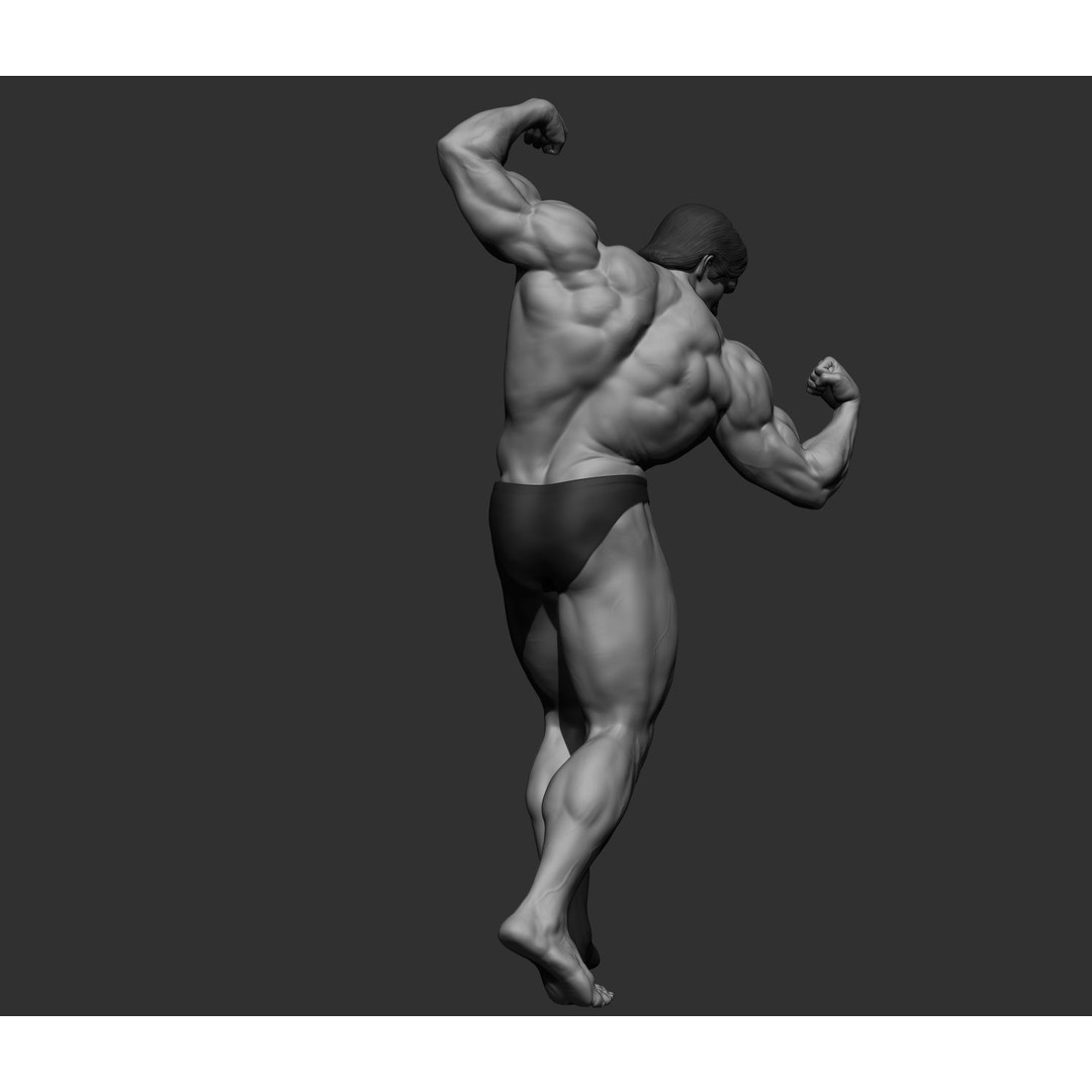 Arnold Schwarzenegger 3D Model – High Poly Character Asset, ZBrush, OBJ - View 45