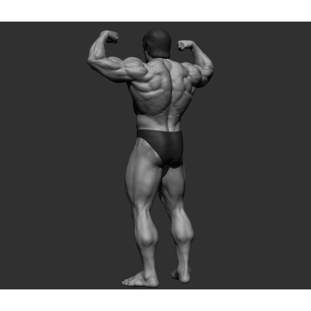 Arnold Schwarzenegger 3D Model – High Poly Character Asset, ZBrush, OBJ - View 6