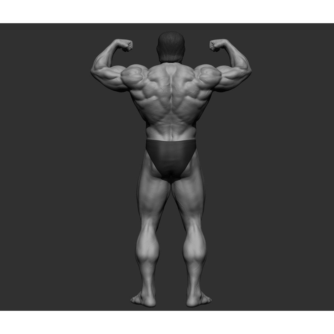 Arnold Schwarzenegger 3D Model – High Poly Character Asset, ZBrush, OBJ - View 7