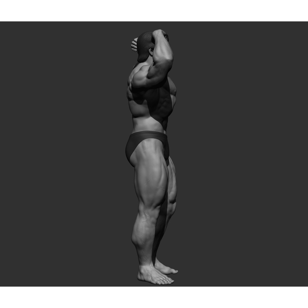 Arnold Schwarzenegger 3D Model – High Poly Character Asset, ZBrush, OBJ - View 73