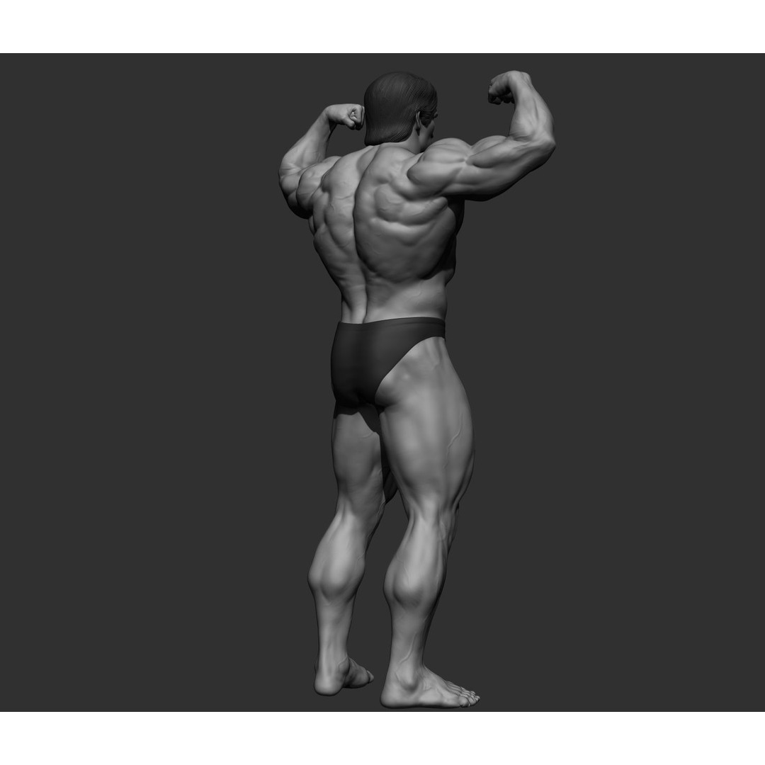 Arnold Schwarzenegger 3D Model – High Poly Character Asset, ZBrush, OBJ - View 8