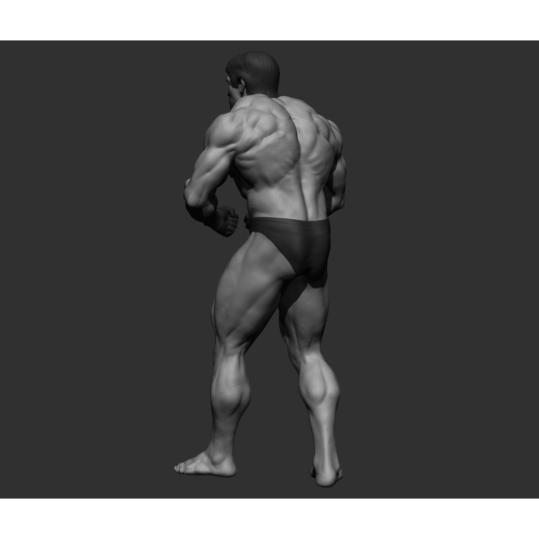 Arnold Schwarzenegger 3D Model – High Poly Character Asset, ZBrush, OBJ - View 91