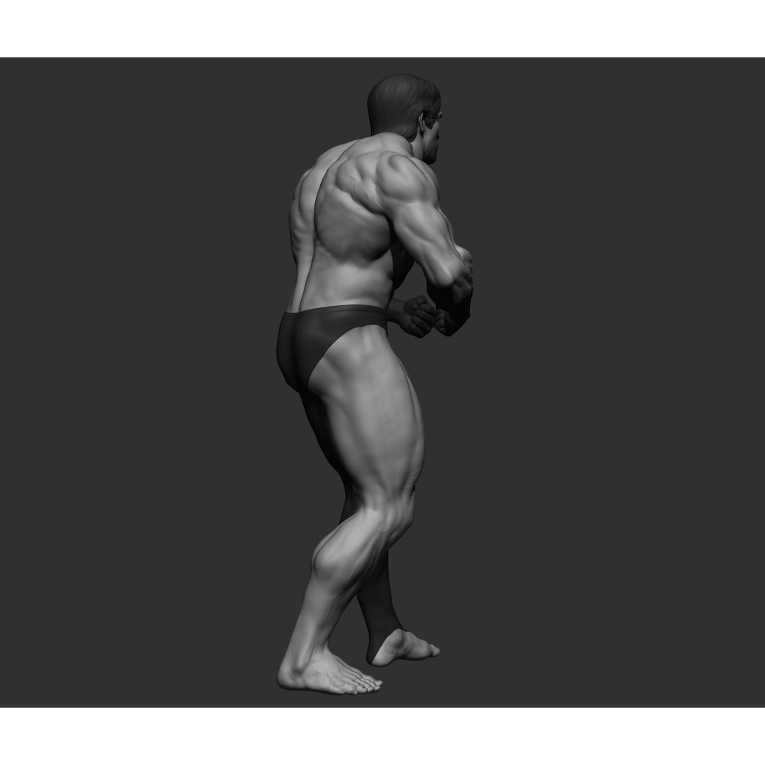 Arnold Schwarzenegger 3D Model – High Poly Character Asset, ZBrush, OBJ - View 93