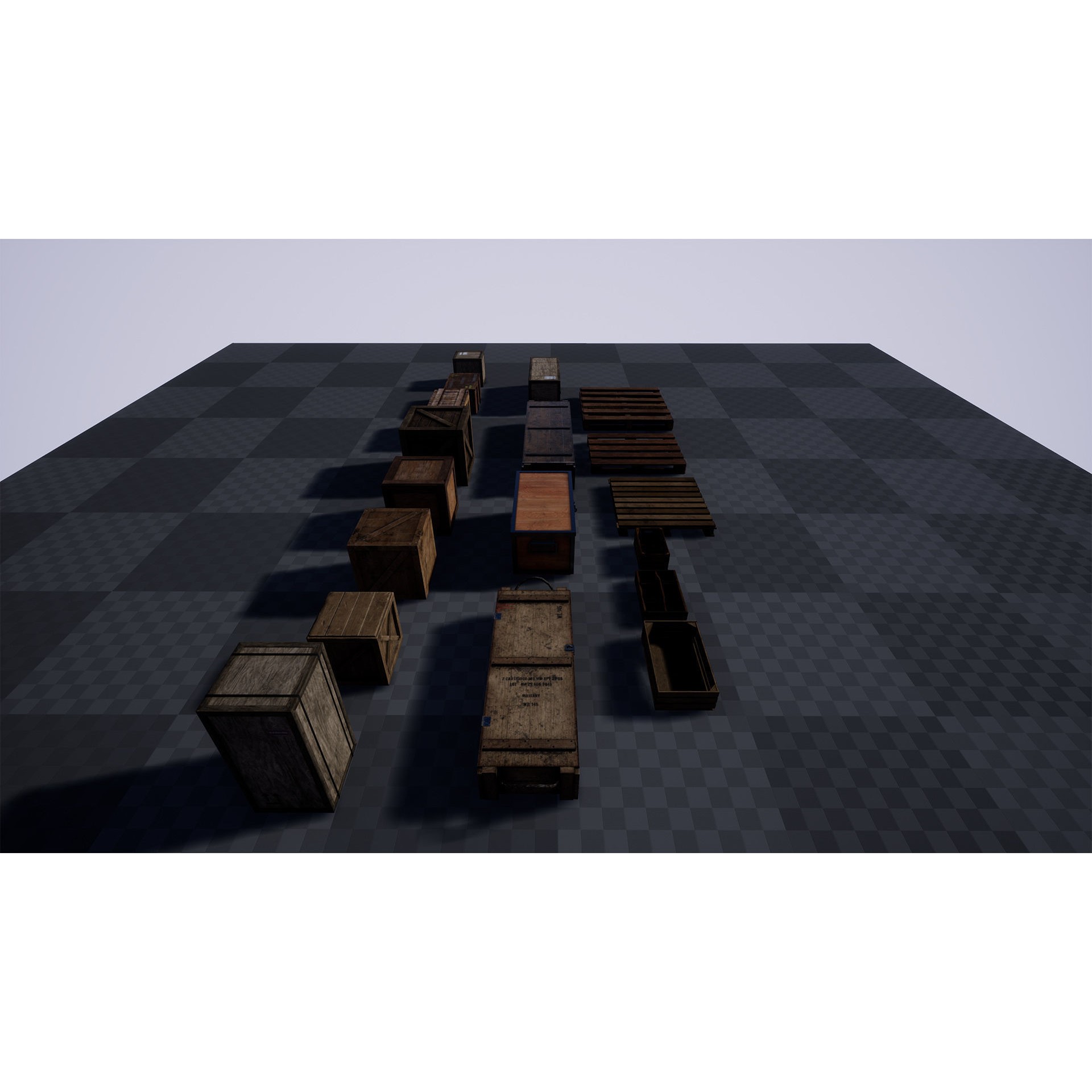 Boxes and Crates - Low-Poly Game-Ready 3D Model - View 19