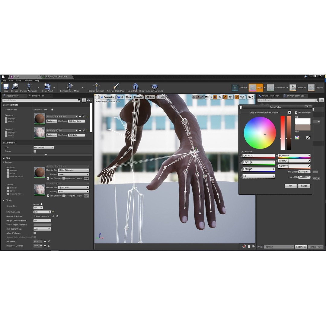 Rigged VR Hands 3D Model – Low Poly Character with PBR Textures, FBX - View 23