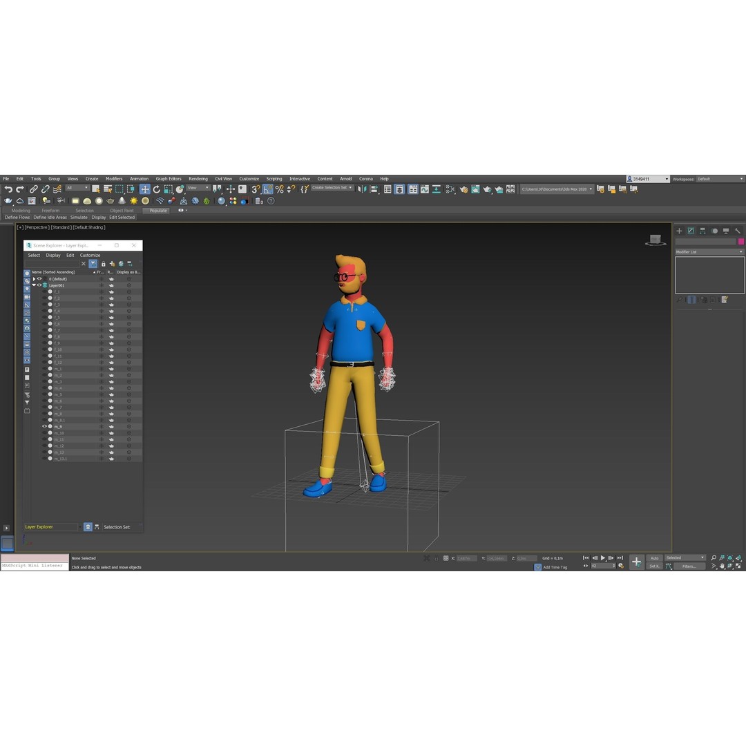 Casual Characters 3D Model – Low Poly Stylized Character Pack, FBX & OBJ