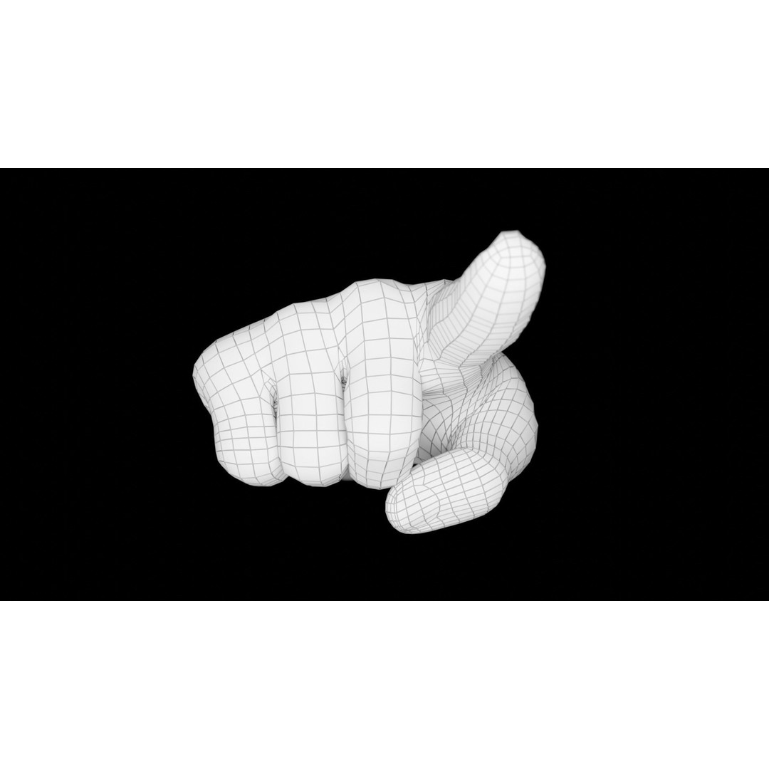 Right Hand 3D Model – Rigged Low-Poly Character Asset, FBX - View 19