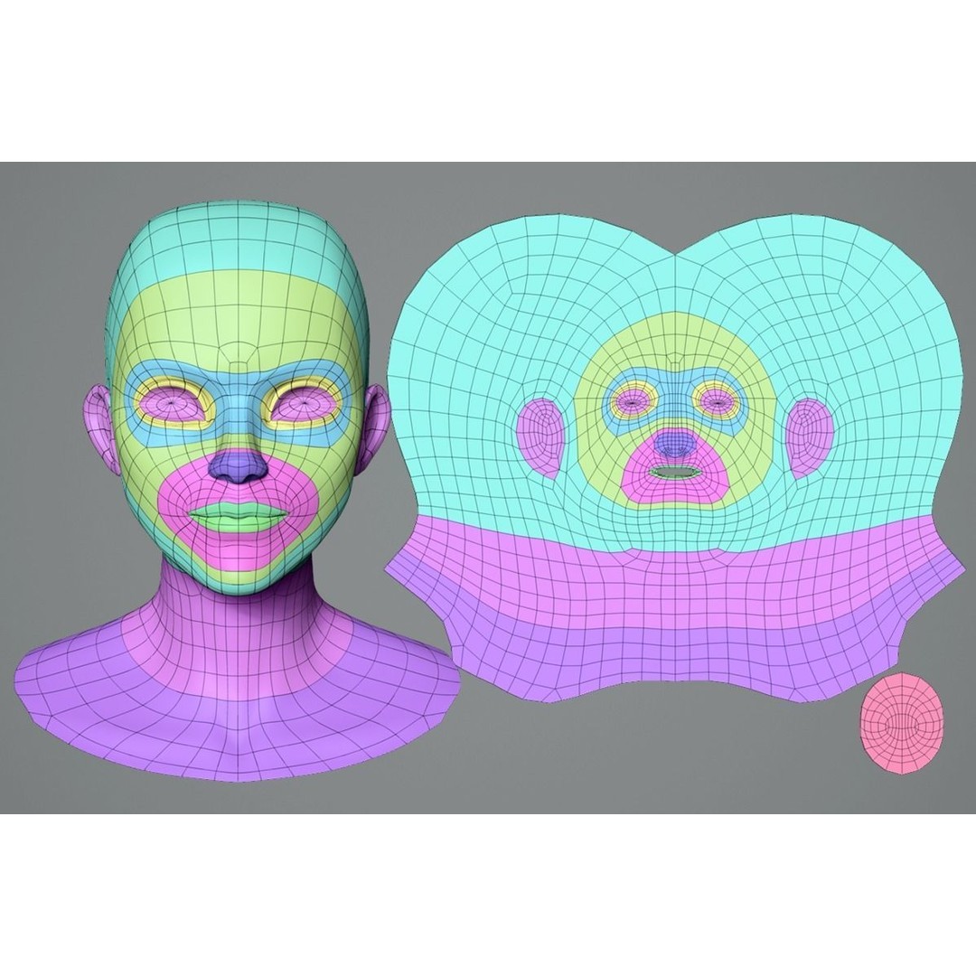 Cartoon Characters Base Mesh 3D Model – Male and Female, High Poly, FBX, Blender - View 7