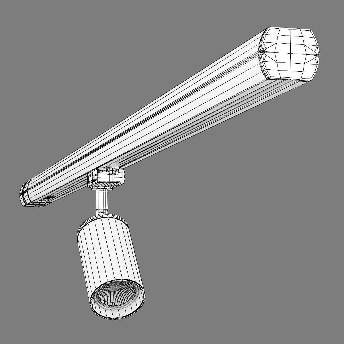 Rullo Lightstar Track Lights - Game-Ready 3D Model - View 12