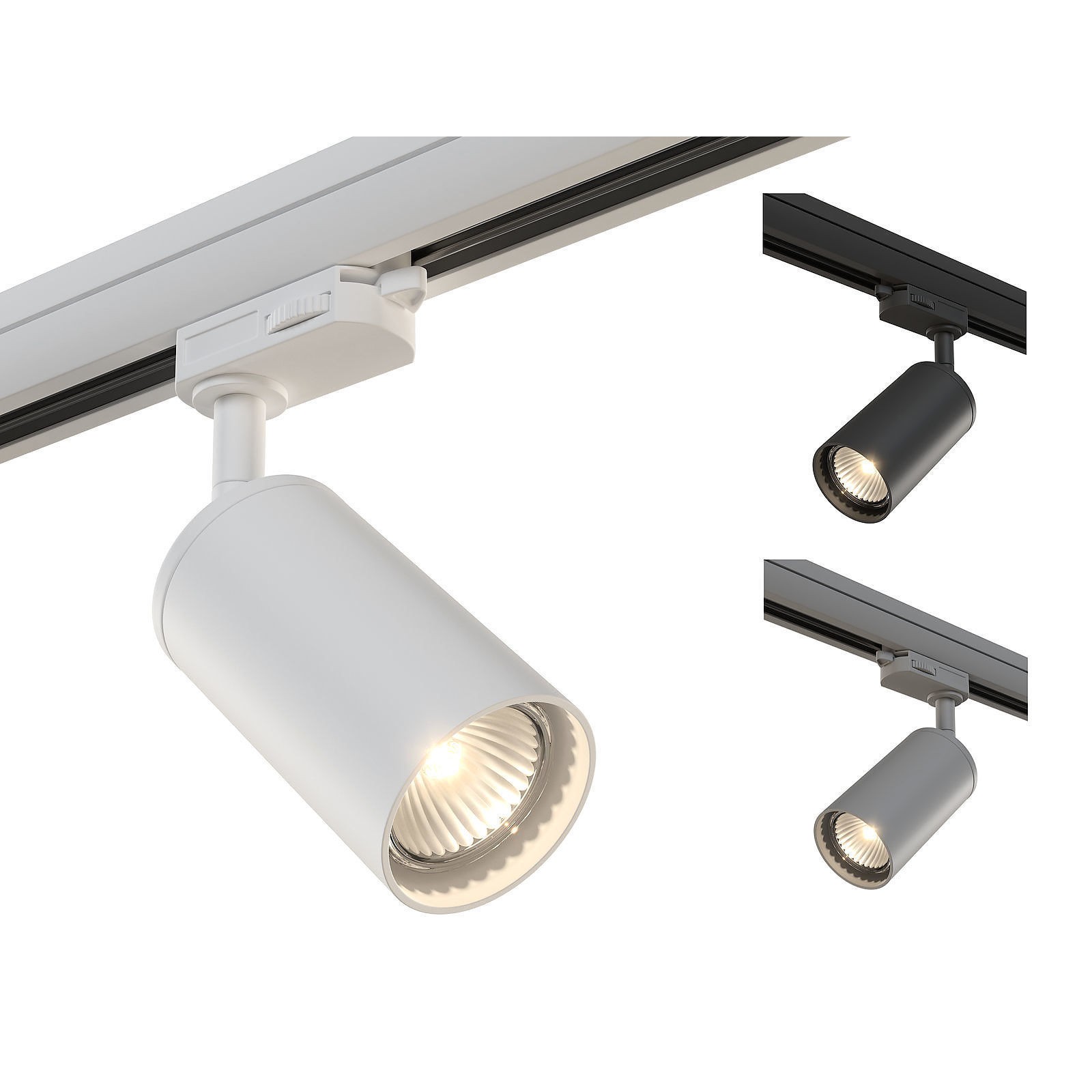 Rullo Lightstar Track Lights - Game-Ready 3D Model - View 3