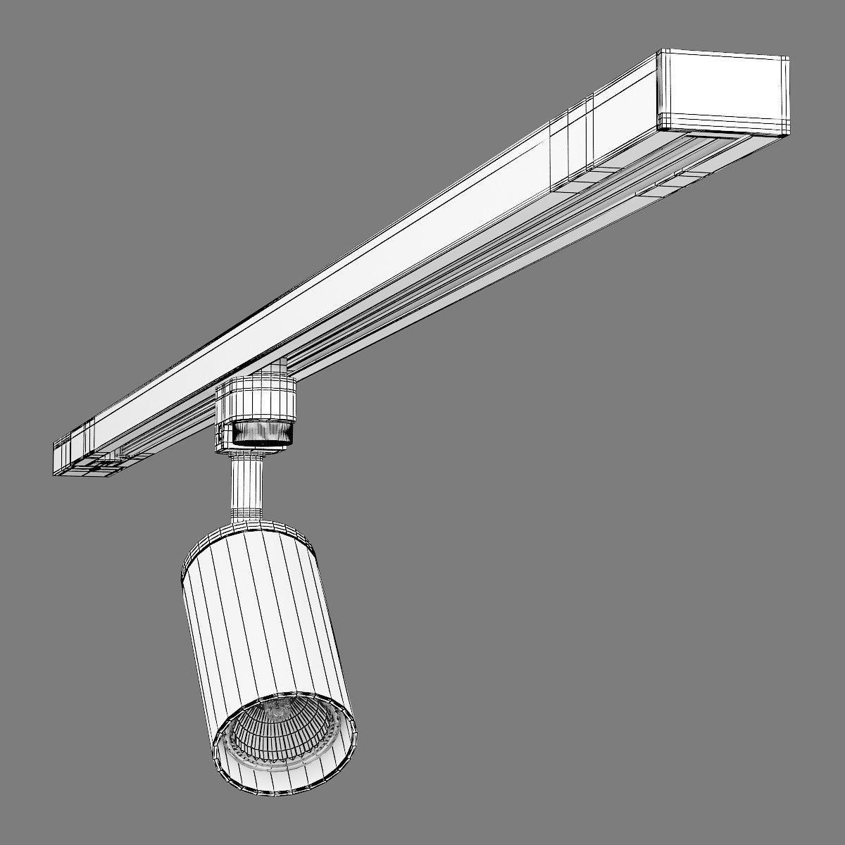 Rullo Lightstar Track Lights - Game-Ready 3D Model - View 8