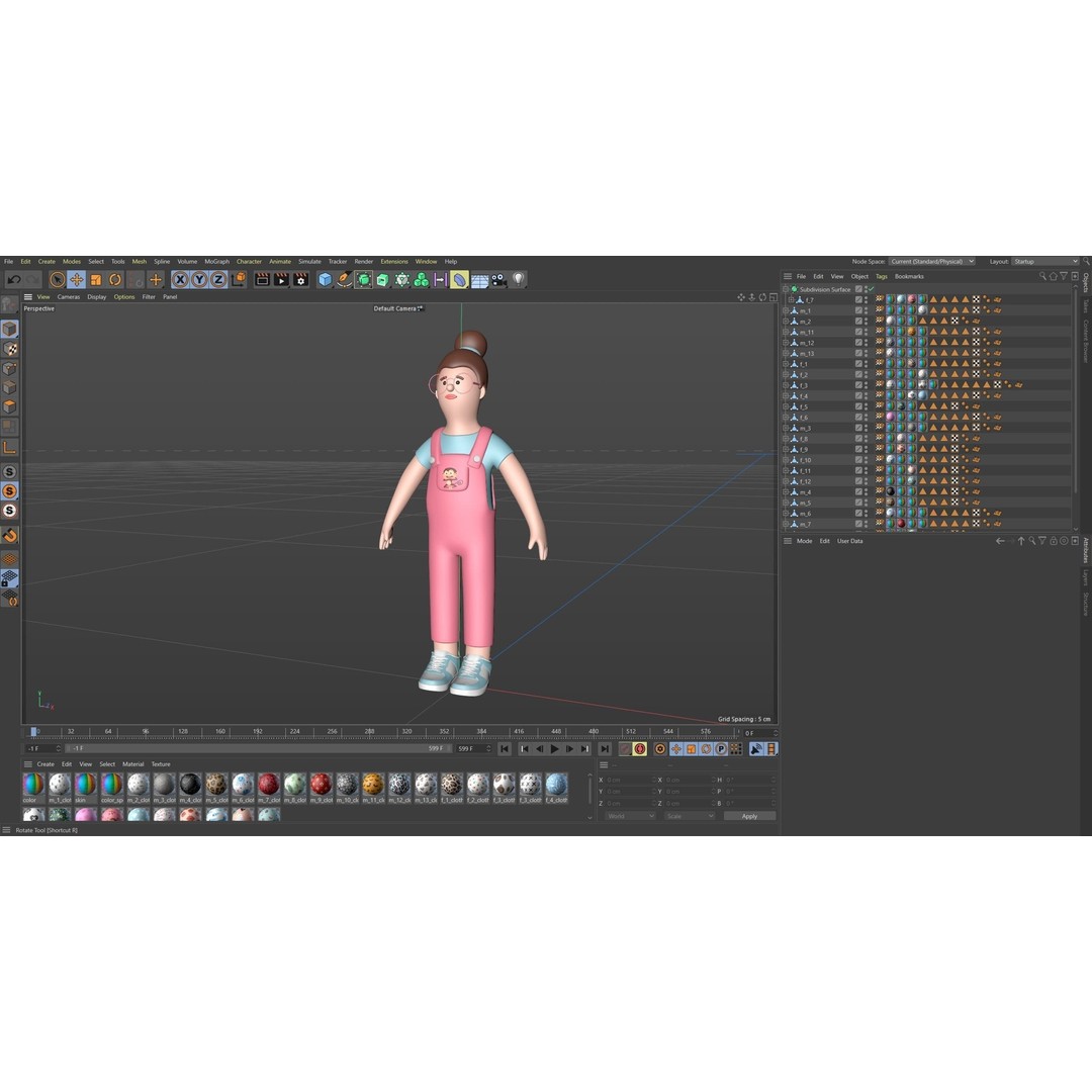 Cartoon Characters 3D Model – Low Poly Animated Rigged Pack, FBX, OBJ - View 24