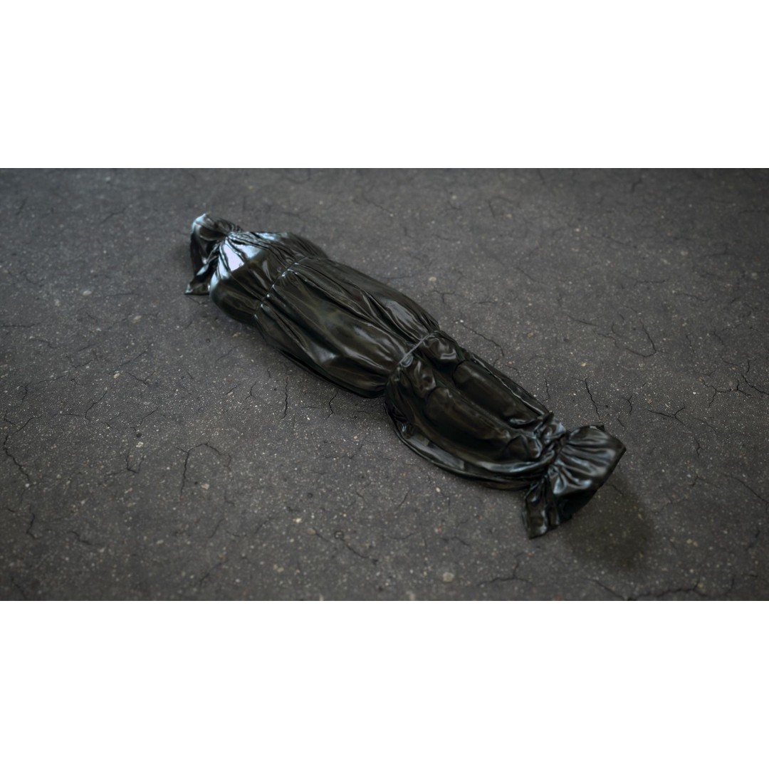 Bodybags 3D Model – Low Poly Horror Asset, FBX & OBJ Formats - View 11