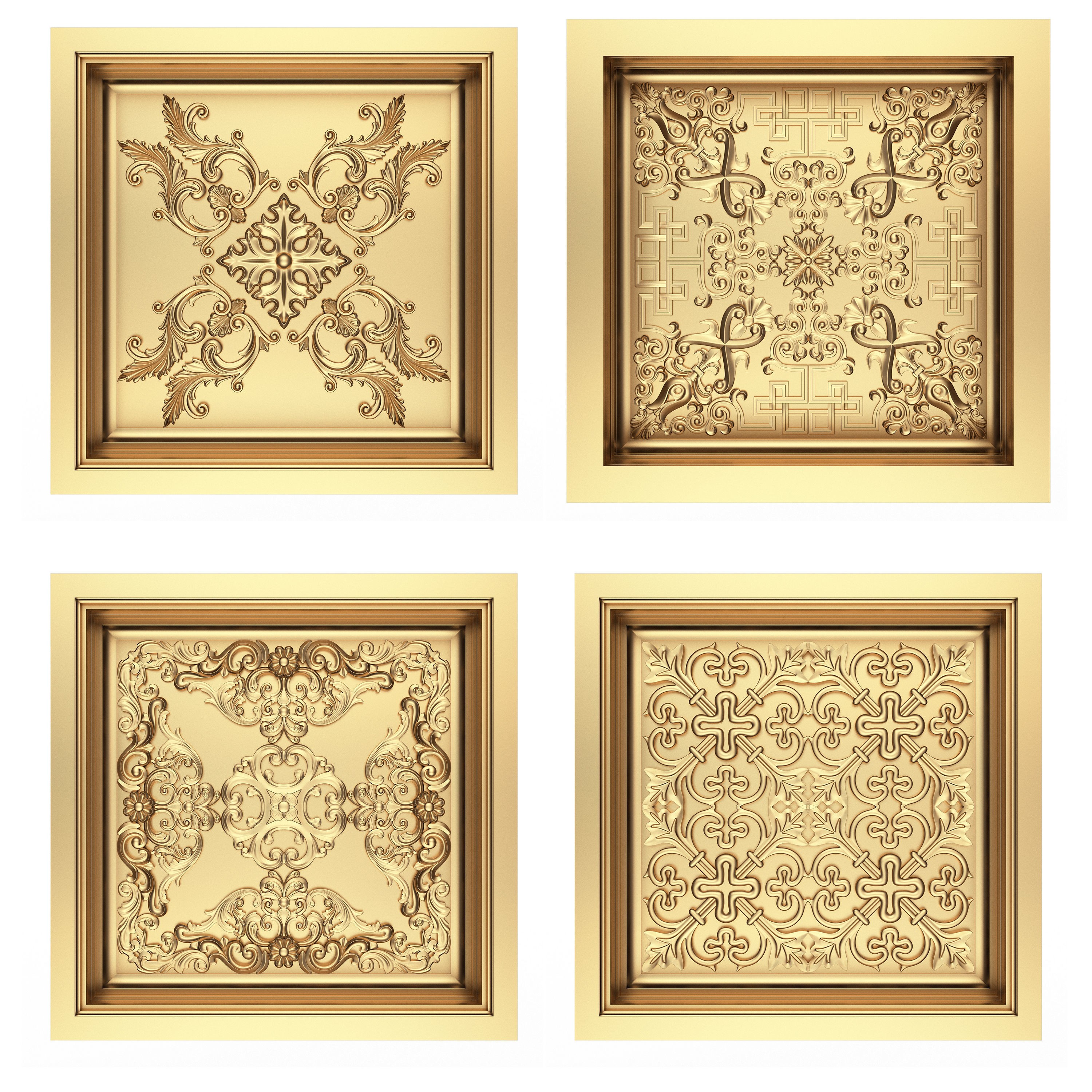 Collection Of 500 Classic Elements - Low-Poly 3D Model - View 26